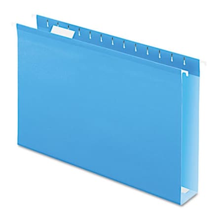 Officespace Capacity Reinforced Hanging File Folders- Legal- Blue, 25PK OF40259